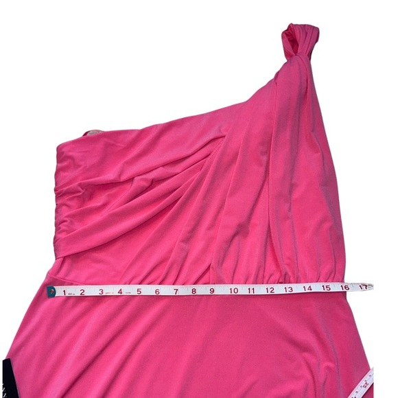 NWT Ann Taylor One Shoulder Dress - 16 Petite, pink - Picture 5 of 9